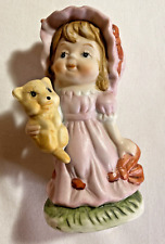 Vintage Royal Crown Ceramic/Porcelain Girl With Dog Figurine picture