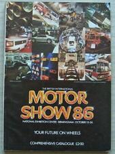 INTERNATIONAL MOTOR SHOW NEC Birmingham Car Catalogue 15-26 Oct 1986 picture