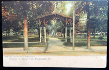 Vintage Postcard 1909 Entrance to Reeves Park, Phoenixville, PA picture
