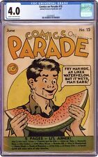 Comics on Parade #15 CGC 4.0 1939 4366438001 picture
