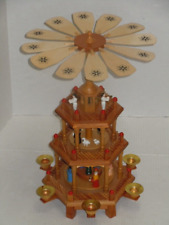 VINTAGE LILLIAN VERNON 3 TIER CHRISTMAS SPINNING NATIVITY CAROUSEL BOX EXCELLENT picture