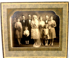 Great Victorian Wedding Photo 9 People Beautiful Dress and Wife 11