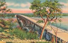 Lake of the Ozarks MO Missouri, Hurricane Deck Bridge, Vintage Postcard picture
