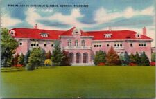 Memphis Tennessee The Pink Palace In Chickasaw Gardens Vintage Postcard PM 1947 picture