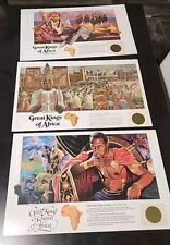 Budweiser Great Kings and Queens of Africa 1984 Original Posters Lot Of 16 picture