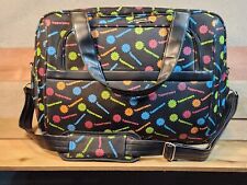 VTG Tupperware Tote Kit Bag Colorful Logo Carry On Travel Bag Extra Large picture
