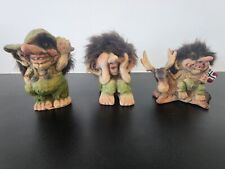 Norwegian Nyform trolls, Made in Lithuania. Set of 3 picture