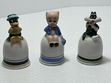 Set Of 3 Vintage Ceramic Warner Brothers Bells  4