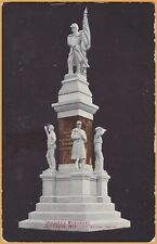 Jefferson, WIS., Soldiers Monument - Bachmann Drug Post Card - 1911 picture