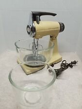 Vintage 1960's (Working) Stand SUNBEAM Mixmaster w/2 Bowls & 2 Beaters, Preowned picture