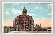 Mansfield OH-Ohio, Richland County Court House, c1923 Antique Vintage Postcard picture