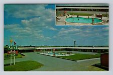 Marysville KS-Kansas, Surf Motel Advertising, Vintage Souvenir Postcard picture