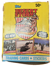 1991 Topps Desert Storm Victory Series Trading Cards Box ~ 36 Sealed Wax Packs picture