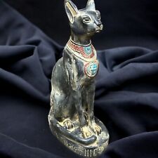 RARE ANCIENT EGYPTIAN ANTIQUITIES Statue Goddess Bastet Cat Bast Pharaonic BC picture