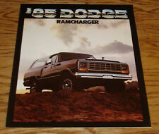 Original 1985 Dodge Ramcharger Truck Foldout Sales Brochure 85 AD150 AW150 picture