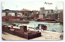 Postcard Newcastle Bridges Newcastle-on-Tyne Wear England Great Britain picture