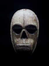 African Rare Old Ogoni Wood Skull Mask *Authentic* 11” x 6” picture