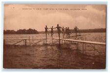 Learning To Swim Camp Wind In The Pines Leicester Massachusetts MA Postcard picture