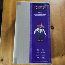 Haunted Living 28” Animated Clown Halloween Sound Activated Musical Free Stand picture