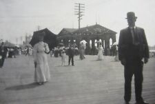 Vintage Atlantic City Boardwalk Photo Richards Bathing Pavilion New Jersey 1910s picture
