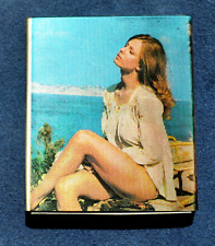 Vintage Pin Up Image Changing Topless Woman and Niagara Falls  Match Box 1970's picture