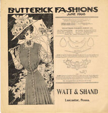 Ebook on CD Butterick Fashion Flyer June 1908 Small Sewing Pattern Catalog picture