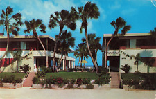 Daytona Beach FL Florida, Corsair Apartments Advertising Palms, Vintage Postcard picture