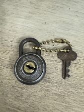 Vintage Old Small 444 Abus Padlock With Key Lock Germany picture