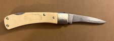 Vtg 1990 Limited Schrade USA 515SC Scrimshaw Folding Lockback Pocket Knife picture