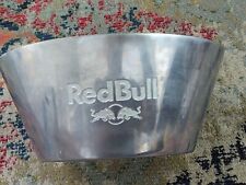 Rare Red Bull Energy Drink Insulated Aluminum Ice Bucket Drink Holder -Free Ship picture