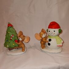 Vintage Homco Set Of Christmas Mice picture