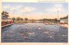 1942 Picture Postcard ~ Municipal Swimming Pool, Grand Island, Nebraska. #-4425 picture