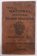 RARE ANTIQUE “NATIONAL INDUSTRIAL DISCOUNT ASSOCIATION PROVIDENCE R.I 1895-96 picture