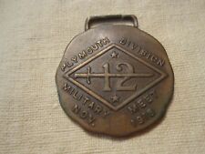 WWI 12th Plymouth Division Military Meet Medal ID to Pvt. Richardson picture