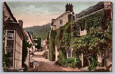 Clovelly Street View England United Kingdom Forest Mountain Vintage UNP Postcard picture