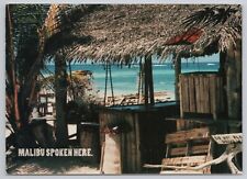 Postcard Malibu Spoken Here Malibu Rum picture