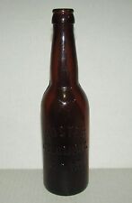 Vintage Hoster A.B. Co. Amber Glass Embossed Beer Bottle - Columbus, Ohio picture