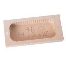 Hard Carved Wooden Rectangular Butter Mold Assorted Patterns Large 1 Pound picture