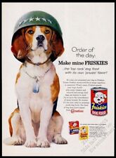 1960 US Army dog photo Friskies dog food vintage print ad picture