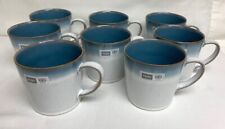 4-Sets of 2 Mugs, Denby Azure Haze Mug Stoneware Ombré Made in England picture