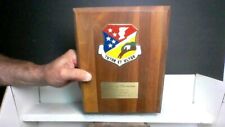 VINTAGE FIGHTING 49ers AIRFORCE WOLF PACK F-16 PRESENTATION PLAQUE 1982 picture