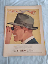1948 VTG Magazine Orig Ad Men's Hats STETSON Whippet Sleek Trim Lines Bold picture