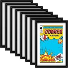 Geetery 8 Pack Comic Book Frame Comic Book Wall Display Mounted Storage Picture picture
