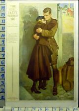 1917 WORLD WAR I MILITARY MANION POWERS LOVERS VINTAGE ART DOUGHBOY DC [] AX01 picture
