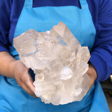 6.44LB Natural clear quartz white crystal clusterd speciman healing decor picture
