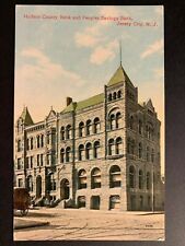 Postcard Jersey City NJ - Hudson County Bank and Peoples Savings Bank picture