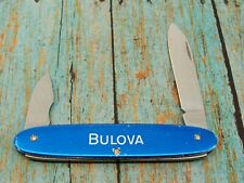 VINTAGE VICTORINOX SWITZERLAND BLUE ALOX BULOVA  WATCH POCKET KNIFE KNIVES TOOLS picture