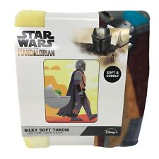 Disney Star Wars Mandalorian Walkabout Throw Blanket Boba Fett Grogu 40x50