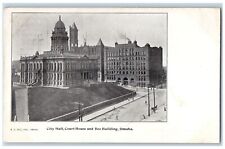 c1905s City Hall Court House & Bee Building Omaha Nebraska NE Unposted Postcard picture