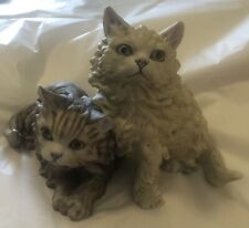 Kaiser Porcelain Two Cats Figurine Label Golden Crown E&R Signed Gawantka #490 picture